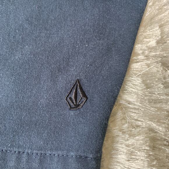 Volcom Dark Blue Long Skater Shorts Sz 32 - Picture 4 of 6